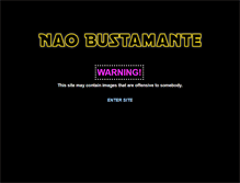 Tablet Screenshot of naobustamante.com